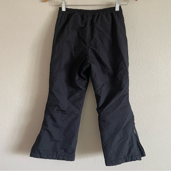Lands' End Squall Snow Ski Pants Kids Girls 6X Black Grow A Longs Waterproof - Picture 11 of 16